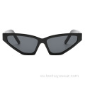 Nuevas gafas de sol triangulares de ojo de gato con montura pequeña personalizada que marcan tendencia, gafas de sol de discoteca de hip hop, para hombres y mujeres, street shoot